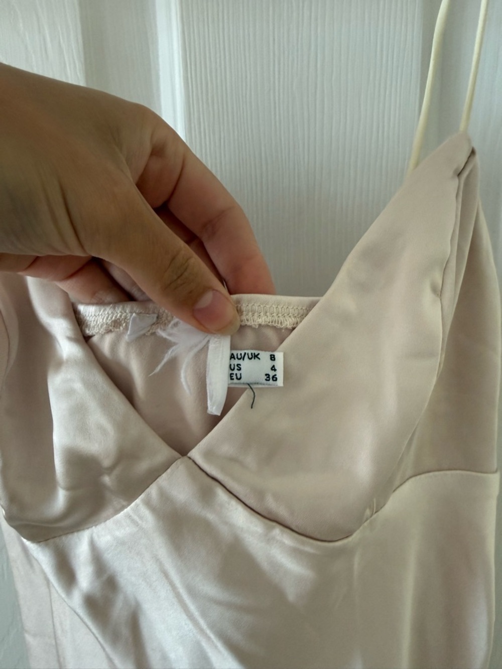 Princess Polly Silky Slip Dress - Cream - Picture 2 of 5